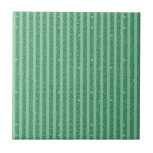Listras Verticais no Estilo Brilho Verde Jade Clás