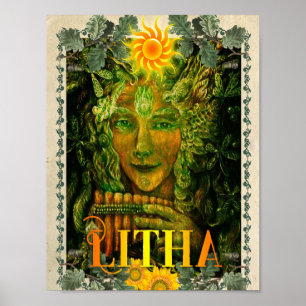 LITA, VERÃO SOLSTICE WICCAN SABBAT POSTER