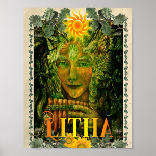 LITA, VERÃO SOLSTICE WICCAN SABBAT POSTER
