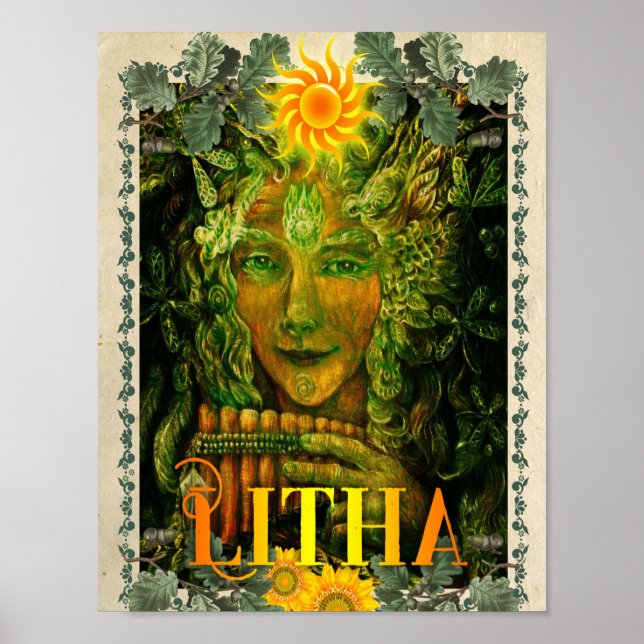 LITA, VERÃO SOLSTICE WICCAN SABBAT POSTER (Frente)