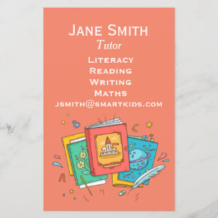 Literacy English or Maths tutoring business Flyer