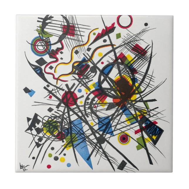 Lithógrafo para Vierte Bauhausmappe por Kandinsky (Frente)