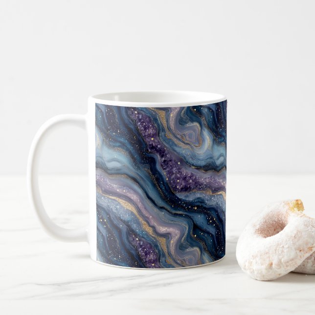 Lítio Agitar Xícara Azul Púrpura (Com Donut)