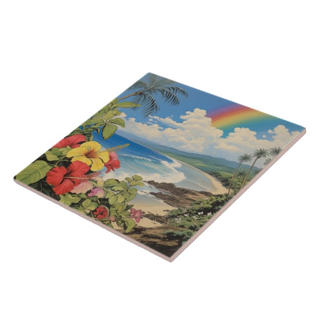 Litógrafo venenoso arte tropical (Lateral)