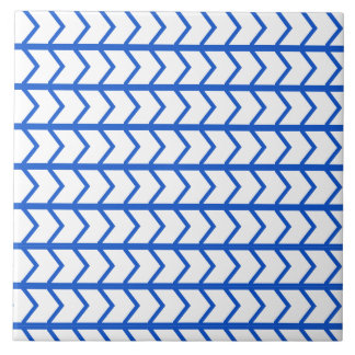 Little Art Deco Chevrons em Azulejo Azul