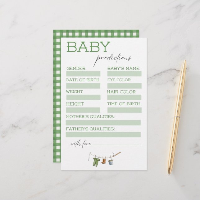 Little Fisherman Baby Shower Predictions (Frente/Verso In Situ)