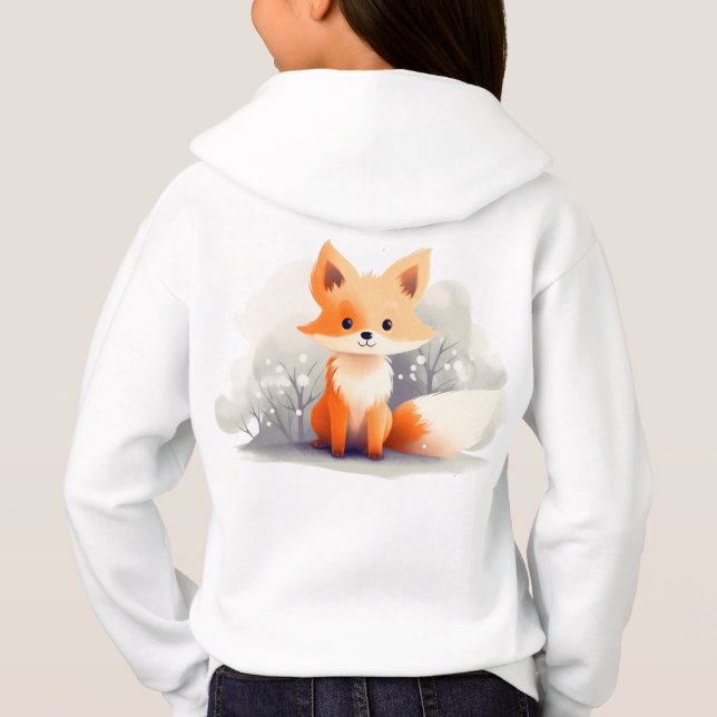 Little fox in winter, personalized (Verso)