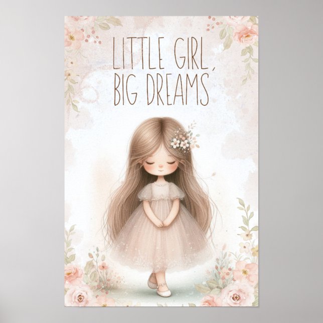 little girl, big dreams poster (Frente)