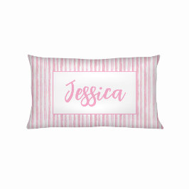 Little Girls Pink Watercolor Stripes