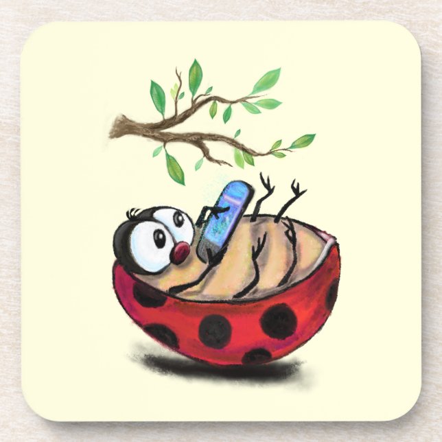 Little Ladybug com diversão por Porta copos telefô (Frente)