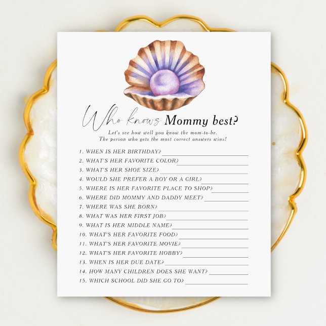 Little Pearl Shell - Quem conhece o melhor jogo da (Criador carregado)