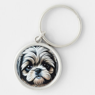 Little Shih Tzu Puppy chaveiro
