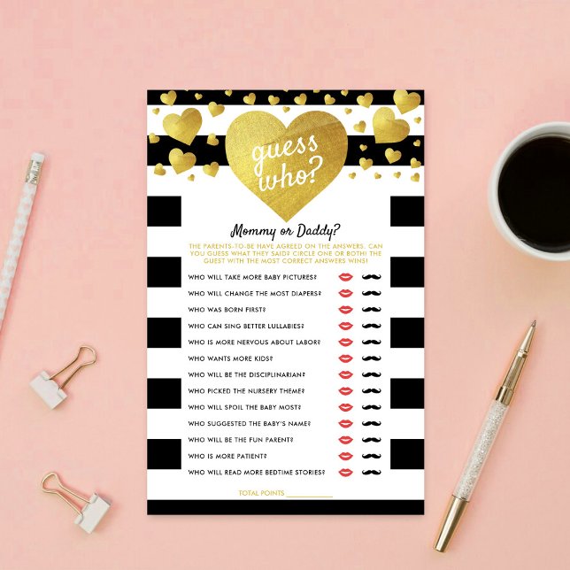 Little Sweetheart Baby Shower Guess Who Game (Criador carregado)