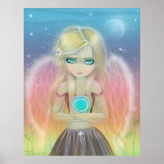 Little Whirlwind Angel Poster Impressão