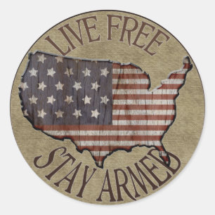 Live Free Keep Armated patriotismo adesivos
