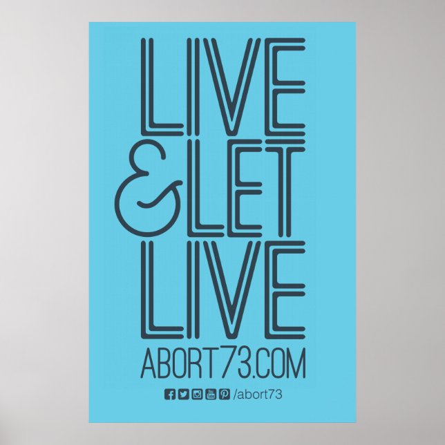 Live & Let Live Poster (Abort73.com) (Frente)