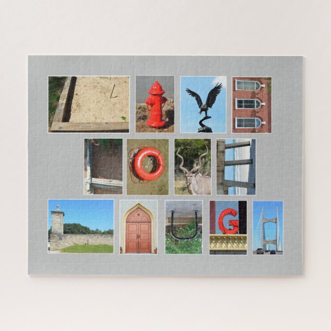 LIVE LOVE LAUGH picture letters quebra-cabeça (Horizontal)