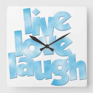 Live Love Laugh - Relógio de Parede