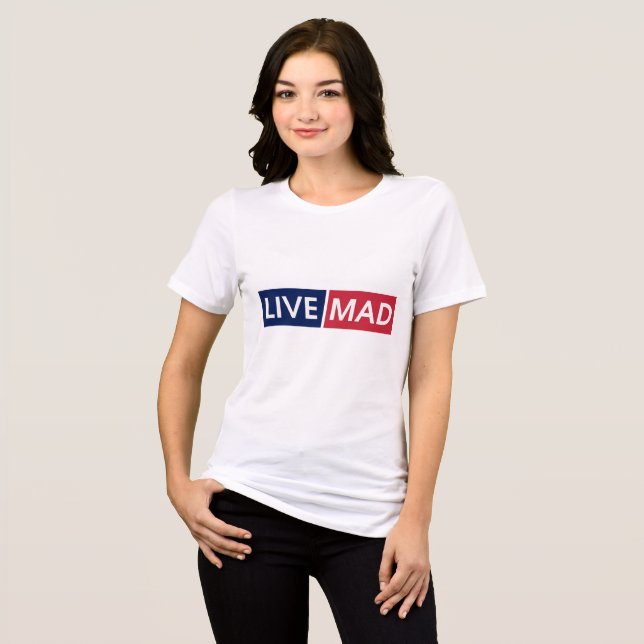 LIVE MAD – Bold Minimal Modern Typography Design (Frente Completa)