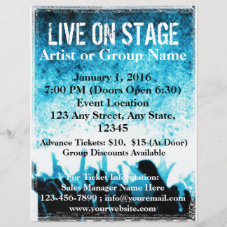 Live On Palco Blue Culto Flyer