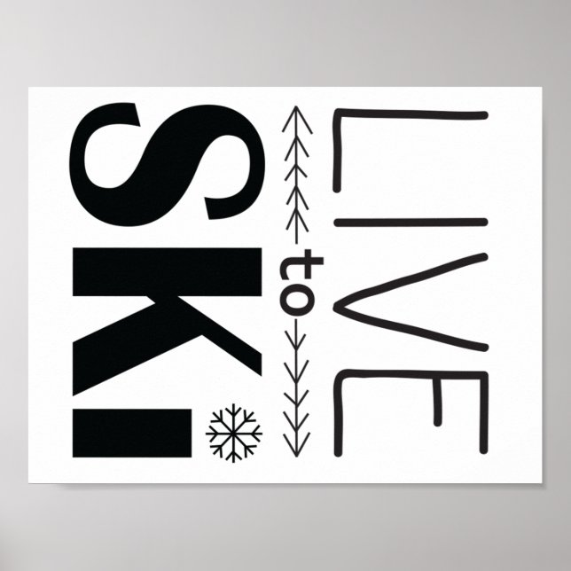 Live to Ski poster (Frente)