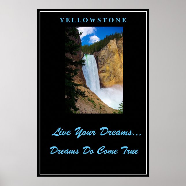 Live Your Dreams Poster Yellowstone (Frente)