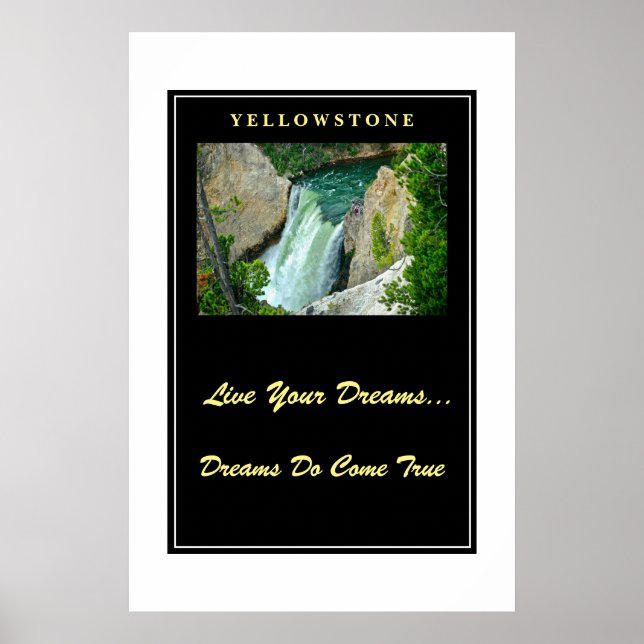 Live Your Dreams Poster Yellowstone (Frente)