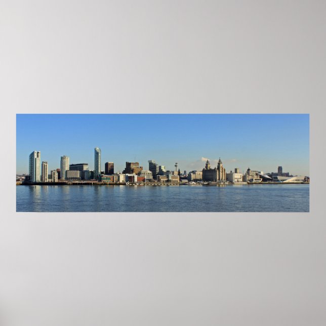 Liverpool Skyline Poster (Frente)