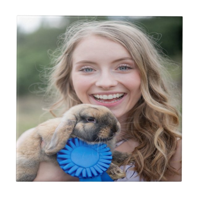 Livestock Show Rabbit Photo Customize (Frente)