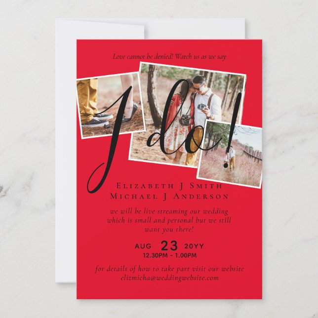 Livestreaming Nos Assista Dizer Que Eu Faço! Casam (Frente)