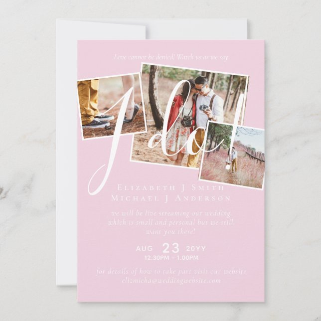 Livestreaming Nos Assista Dizer Que Eu Faço! Casam (Frente)