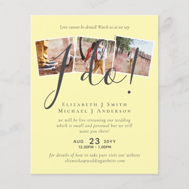 Livestreaming Nos Assista Dizer Que Eu Faço! Casam (Frente)