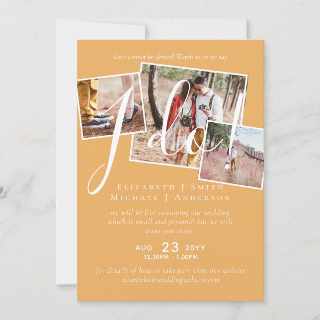 Livestreaming Nos Assista Dizer Que Eu Faço! Casam (Frente)