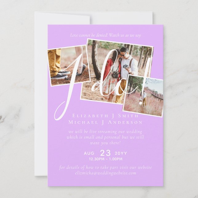 Livestreaming Nos Assista Dizer Que Eu Faço! Casam (Frente)