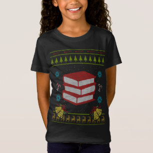 livraria bibliotecária feia suéter de natal