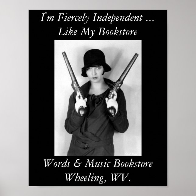 livraria totalmente independente de poster (Frente)