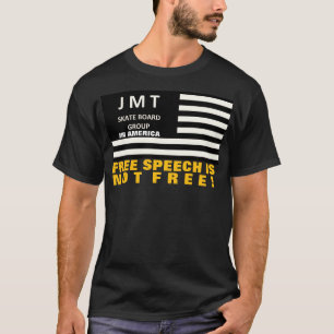 LIVRE FALA NÃO LIVRE. Camiseta Básica Escura