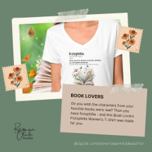 Livro Amante Fictofilia Mulher Camiseta