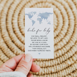 Livro Azul do Mapa da CARMEN para o Cartão de Bebê