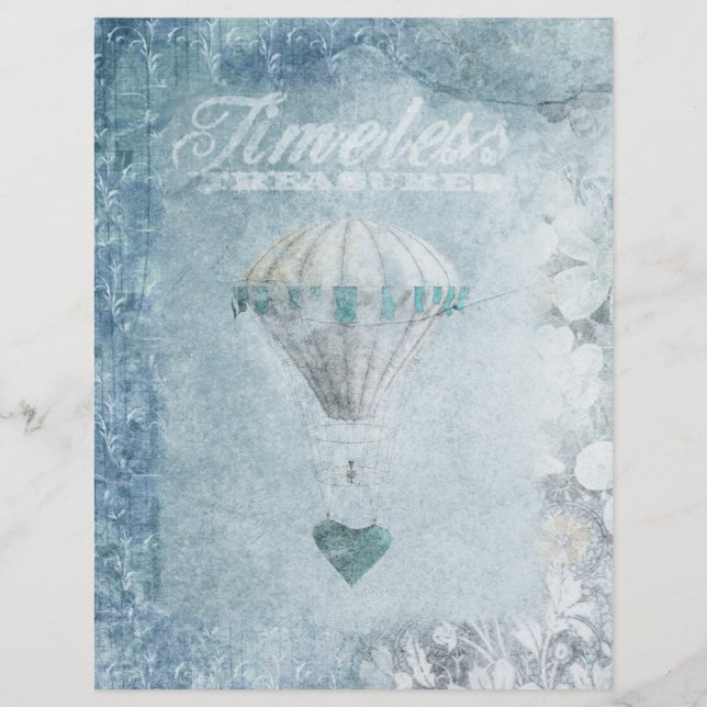 Livro Branco e Azul Shabby (Frente)