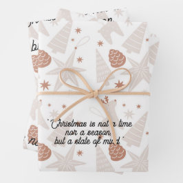 Livro Branco e Marrom elegante de Natal