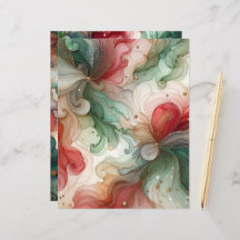 Livro Branco Festivo Vermelho e Verde