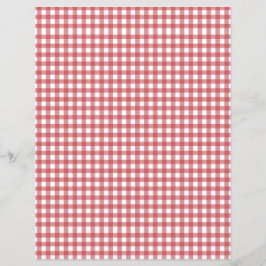 Livro Branco sobre Gingham Vermelho