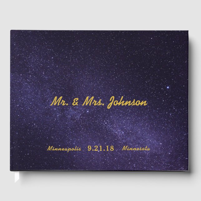 Livro Convidado - Casamento noturno estrelado II (Frente)