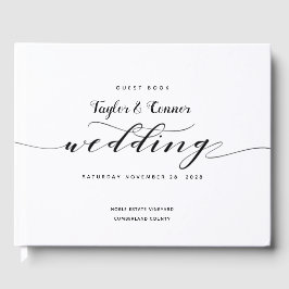 Livro Convidado Rustic Calliografia