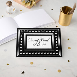 Livro Convidado Simples de Deco de Arte Branca/Pre