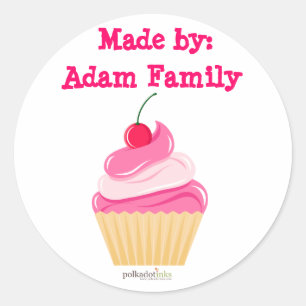 Livro das etiquetas do cupcake de