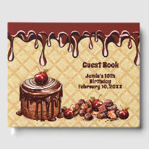 Livro de amante de chocolate, bolo de chocolate