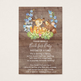 Livro de Animais da Floresta para Cartão de Bebê