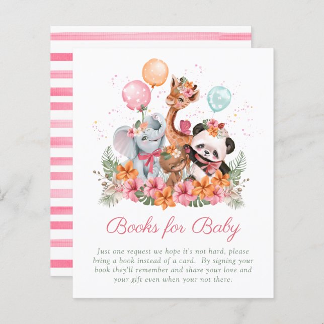 Livro de Animais Safari para Rapariga de Orçamento (Frente/Verso)